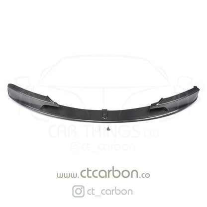 BMW 3 Series F30 F31 M Sport Carbon Fibre/Fiber Front Splitter Lip Spoiler - MP/M Performance Style Front Bumper Lip Aero Valance Blade (2011-2019) Saloon & Estate Touring | CT Carbon