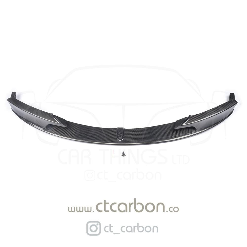 BMW 3 Series F30 F31 M Sport Carbon Fibre/Fiber Front Splitter Lip Spoiler - MP/M Performance Style Front Bumper Lip Aero Valance Blade (2011-2019) Saloon & Estate Touring | CT Carbon