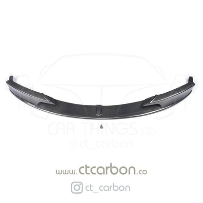 BMW 3 Series F30 F31 M Sport Carbon Fibre/Fiber Front Splitter Lip Spoiler - MP/M Performance Style Front Bumper Lip Aero Valance Blade (2011-2019) Saloon & Estate Touring | CT Carbon