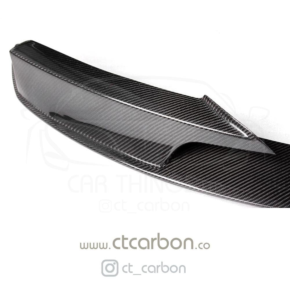 BMW 3 Series F30/F31 M Sport Carbon Fibre/Carbon Fiber Front Lip Splitter Spoiler – M Performance Style Bumper Lip, Chin Spoiler, Aero Lip, Front Valance Extension – 2011-2019 Saloon/Touring