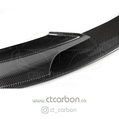 BMW 3 Series F30 F31 M Sport Carbon Fibre/Fiber Front Splitter Lip Spoiler - MP/M Performance Style Front Bumper Lip Aero Valance Blade (2011-2019) Saloon & Estate Touring | CT Carbon