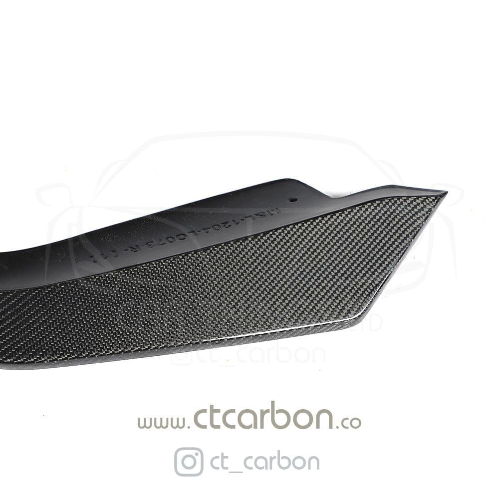 BMW 3 Series G20/G21 M Sport Carbon Fibre Front Lip Spoiler Splitter - CT Carbon Style Gloss Front Bumper Lip/Chin Spoiler for Saloon & Touring (2019-2022)