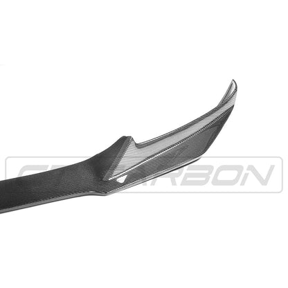 BMW X6 F16 M Sport 2013-2018 Carbon Fibre (Fiber) Front Lip Splitter – M Performance/MP Style Front Spoiler, Bumper Lip, Chin Spoiler Aero Valance Extension Upgrade