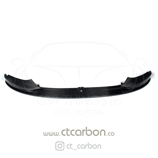 BMW F32 F33 F36 4 Series Front Lip Splitter Spoiler – Gloss Carbon Fibre – M Performance/MP Style for M Sport Bumper – Front Bumper Lip & Chin Spoiler/Lower Valance – Coupe, Convertible & Gran Coupe 2013–2020 – CT Carbon
