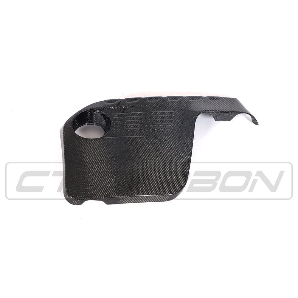 BMW M2 Competition/M3/M4 S55 Carbon Fiber/Fibre Engine Cover | F87 F80 F82 F83 (2014-2021) | Gloss 2x2 Twill Engine Bay Cover/Shroud | Under-Hood/Under-Bonnet Trim | F8X | CT Carbon