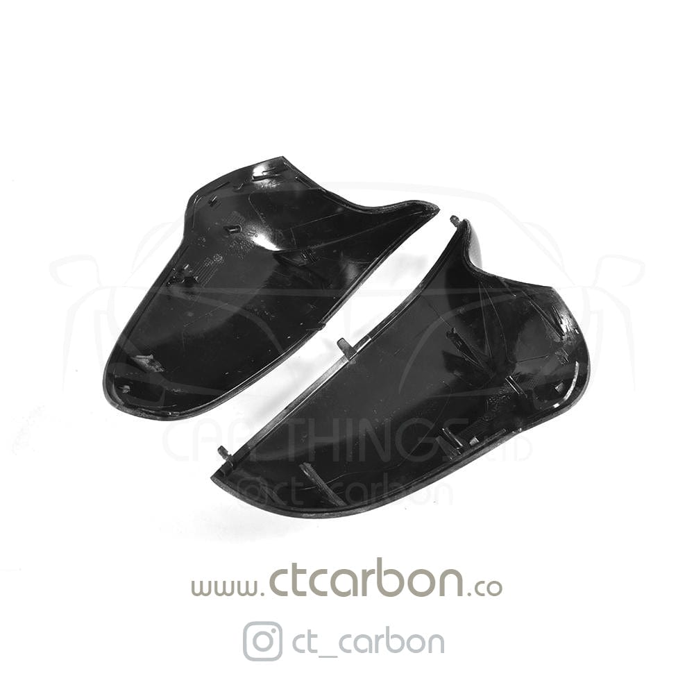 BMW F80 M3 F82 F83 M4 F87 M2 Competition Carbon Fibre/Fiber Wing Mirror Caps Covers – Gloss Replacement Door Mirror Housings, Mirror Shells, M Performance Style – LHD Only by CT Carbon (Pair)