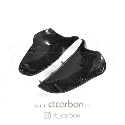 BMW F80 M3 F82 F83 M4 F87 M2 Competition Carbon Fibre/Fiber Wing Mirror Caps Covers – Gloss Replacement Door Mirror Housings, Mirror Shells, M Performance Style – LHD Only by CT Carbon (Pair)