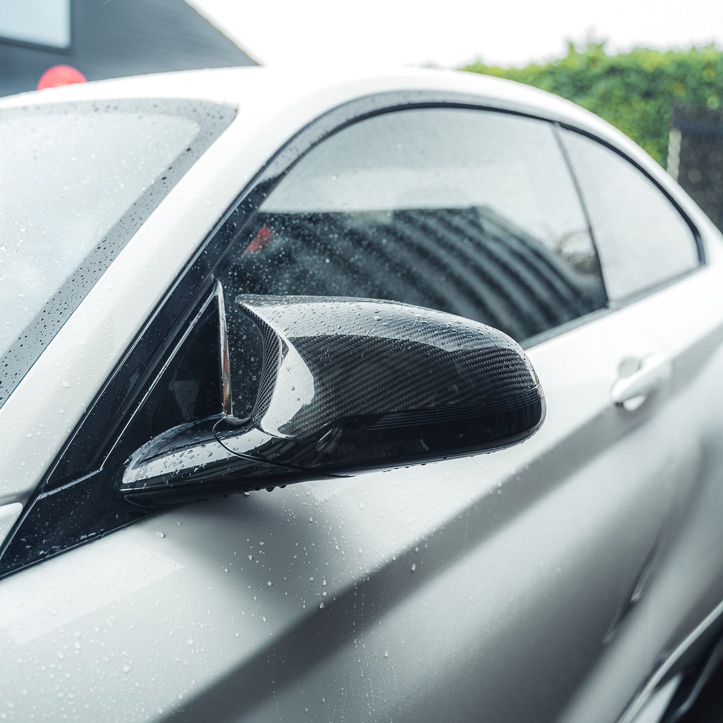 CT Carbon Gloss Carbon Fibre (Carbon Fiber) Wing Mirror Caps for BMW F80 M3, F82/F83 M4, F87 M2 Competition 2014-2021 - RHD UK Only - M Performance Style Door Mirror Covers/Shells Replacement