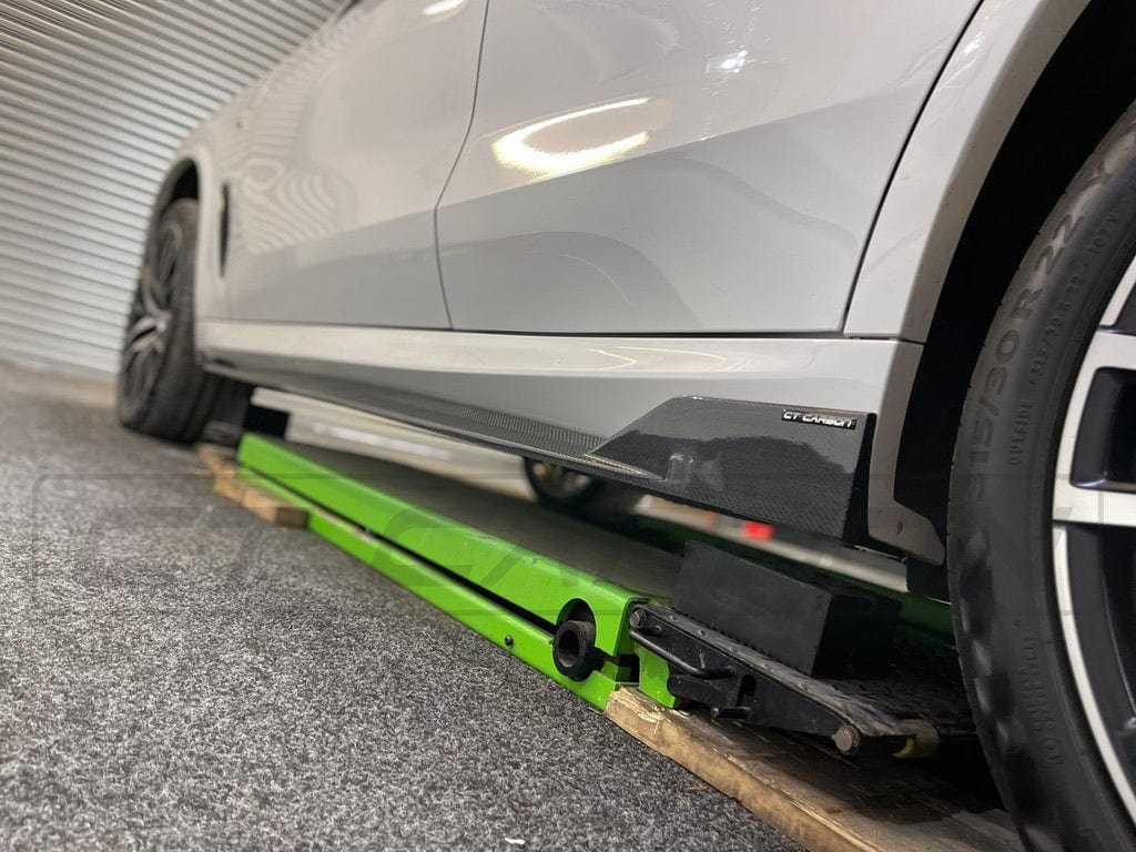 BMW X5 G05 Carbon Fibre Body Kit 2018+ – Gloss Carbon Exterior Styling Pack | Front Lip Splitter, Side Skirt Extensions, Rear Diffuser, Tailgate/Boot Spoiler | CT Carbon Aero Kit | Carbon Fiber Full Body Kit Upgrade