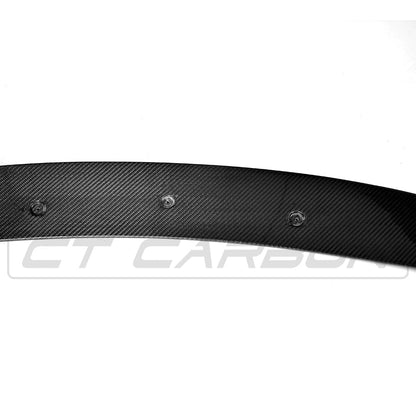 BMW 5 Series G30/G31 M Sport Carbon Fibre Front Splitter Lip Spoiler – MP/M Performance Style – Gloss 3‑Piece – Fits 2017–2020 Saloon & Touring – Real Carbon Aero Front Bumper Lip by CT Carbon