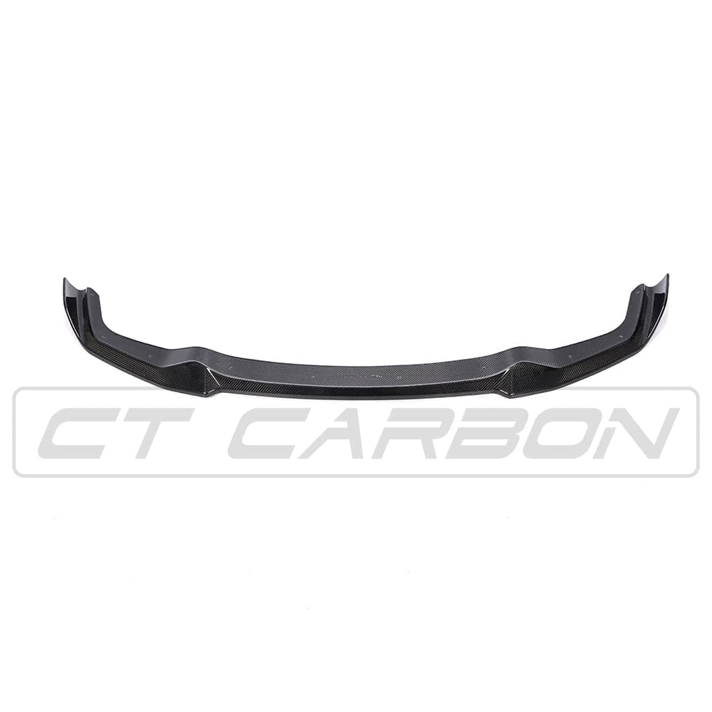 BMW M2 F87 Carbon Fibre (Carbon Fiber) Front Lip Spoiler Splitter – CS/Club Sport Style Chin Spoiler – CT Carbon Front Bumper Lip & Aero Valance – Fits 2016–2018