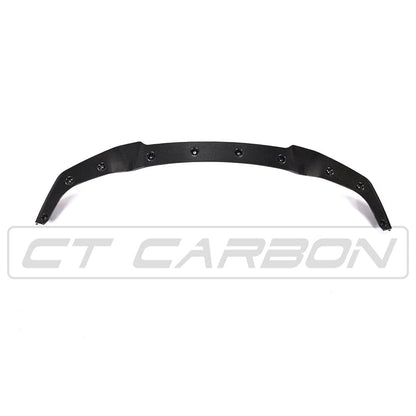 BMW M2 F87 Carbon Fibre (Carbon Fiber) Front Lip Spoiler Splitter – CS/Club Sport Style Chin Spoiler – CT Carbon Front Bumper Lip & Aero Valance – Fits 2016–2018