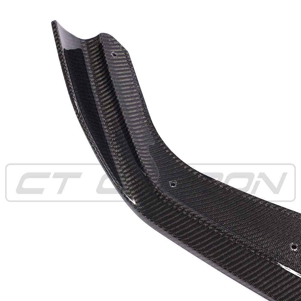 CT Carbon BMW M2 F87 Carbon Fibre/Fiber Front Lip Splitter Spoiler 2016-2018 - CS/CSL/Competition Style Aero Front Bumper Lip | Carbon Front Apron Upgrade