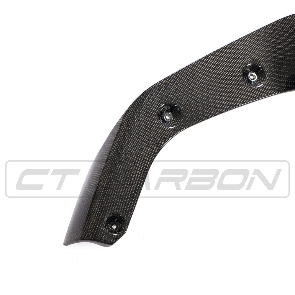 CT Carbon BMW M2 F87 Carbon Fibre/Fiber Front Lip Splitter Spoiler 2016-2018 - CS/CSL/Competition Style Aero Front Bumper Lip | Carbon Front Apron Upgrade