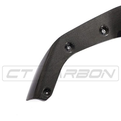 CT Carbon BMW M2 F87 Carbon Fibre/Fiber Front Lip Splitter Spoiler 2016-2018 - CS/CSL/Competition Style Aero Front Bumper Lip | Carbon Front Apron Upgrade