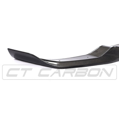 CT Carbon BMW M2 F87 Carbon Fibre/Fiber Front Lip Splitter Spoiler 2016-2018 - CS/CSL/Competition Style Aero Front Bumper Lip | Carbon Front Apron Upgrade