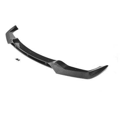 BMW M2 F87 N55 (2016–2018) Pre-LCI V-Style Carbon Fibre (Carbon Fiber) Front Lip Splitter Spoiler | OG M2 Bumper Lip/Chin Spoiler | CT Carbon Aero Upgrade Front Valance (Not for M2 Competition)