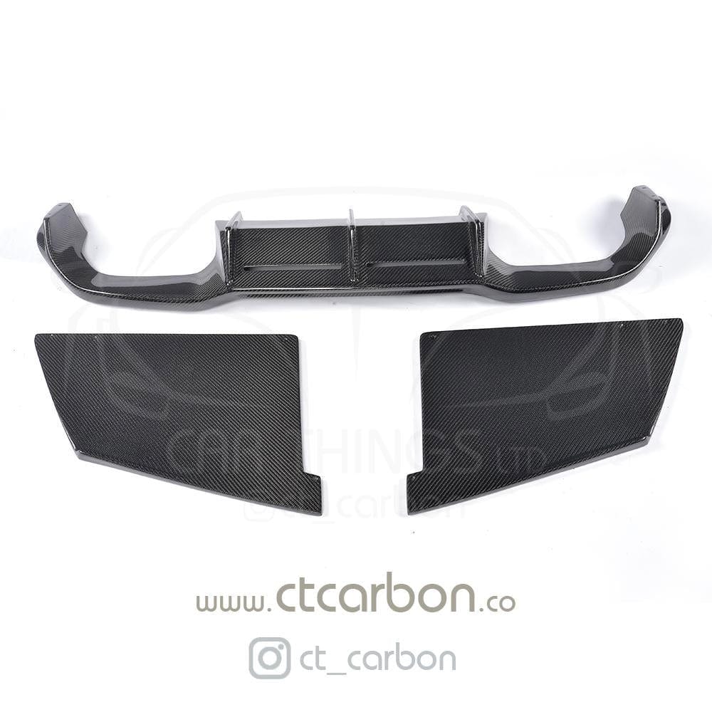 CT Carbon MT/MTC Style Rear Diffuser Valance for BMW M2/M2C F87 (2016-2021) Carbon Fibre Rear Bumper Insert | Fits OG & Competition (M2C) | M Performance Style Alternative Rear Lower Bumper Trim | Rear Splitter