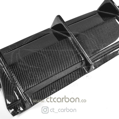 CT Carbon MT/MTC Style Rear Diffuser Valance for BMW M2/M2C F87 (2016-2021) Carbon Fibre Rear Bumper Insert | Fits OG & Competition (M2C) | M Performance Style Alternative Rear Lower Bumper Trim | Rear Splitter