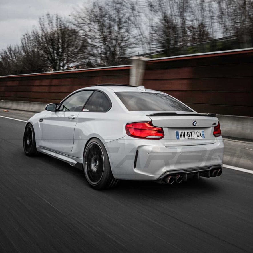 CT Carbon MT/MTC Style Rear Diffuser Valance for BMW M2/M2C F87 (2016-2021) Carbon Fibre Rear Bumper Insert | Fits OG & Competition (M2C) | M Performance Style Alternative Rear Lower Bumper Trim | Rear Splitter