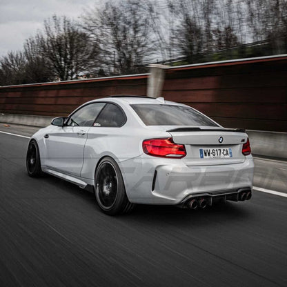 CT Carbon MT/MTC Style Rear Diffuser Valance for BMW M2/M2C F87 (2016-2021) Carbon Fibre Rear Bumper Insert | Fits OG & Competition (M2C) | M Performance Style Alternative Rear Lower Bumper Trim | Rear Splitter