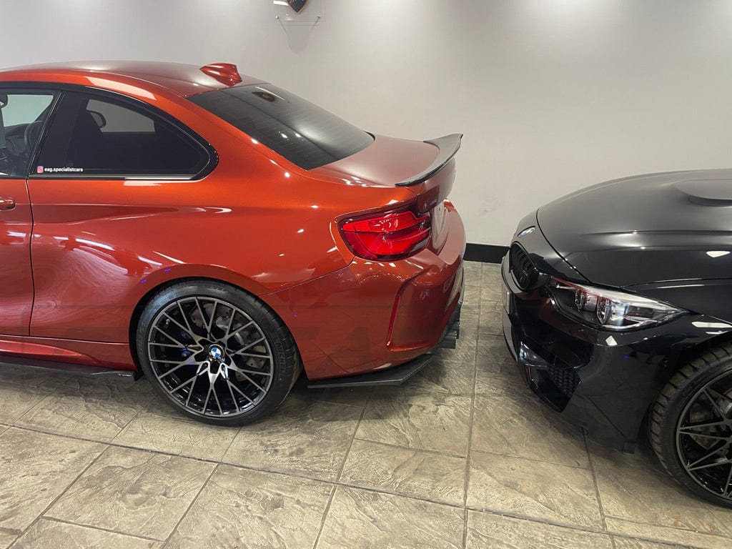 CT Carbon MT/MTC Style Rear Diffuser Valance for BMW M2/M2C F87 (2016-2021) Carbon Fibre Rear Bumper Insert | Fits OG & Competition (M2C) | M Performance Style Alternative Rear Lower Bumper Trim | Rear Splitter