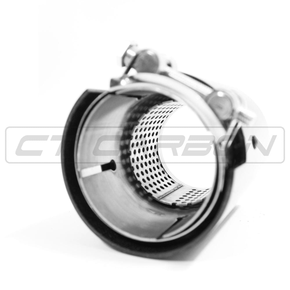 BMW M2/M3/M4/M5 F10/F80/F82/F83/F87 CARBON FIBRE EXHAUST TIPS - CHROME x4