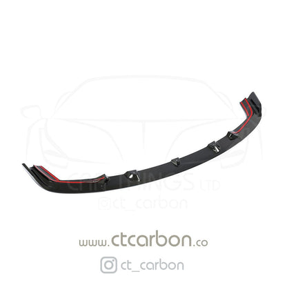 BMW M2C / M2 Competition F87 Front Lip Spoiler/Splitter - Real Carbon Fibre 3D Style by CT Carbon - Front Bumper Lip, Chin Spoiler, Aero Lip, Front Valance Extension (2018+)
