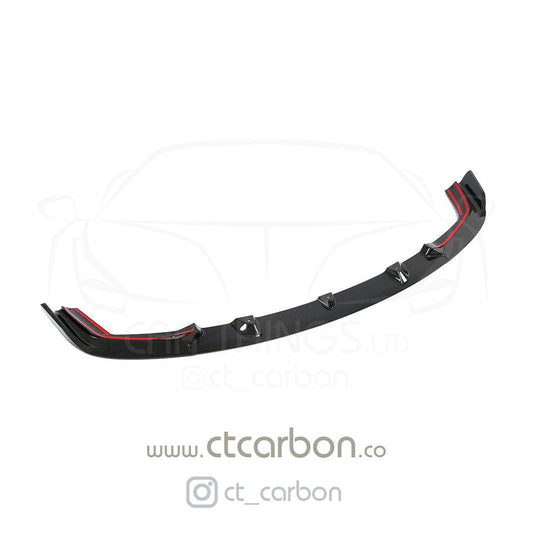 BMW M2 Competition F87 2018+ Carbon Fibre (Carbon Fiber) Front Lip Spoiler / Splitter 3D Style – Front Bumper Chin Spoiler Aero Valance – Real Carbon, OEM+ Fitment (M2C)