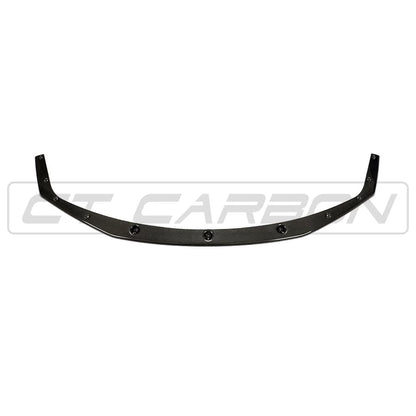 BMW M2 Competition F87 Carbon Fibre/Fiber Front Lip Splitter - M Performance Style Chin Spoiler by CT Carbon (2018+) | M2C Front Bumper Lip / Carbon Front Valance OEM+