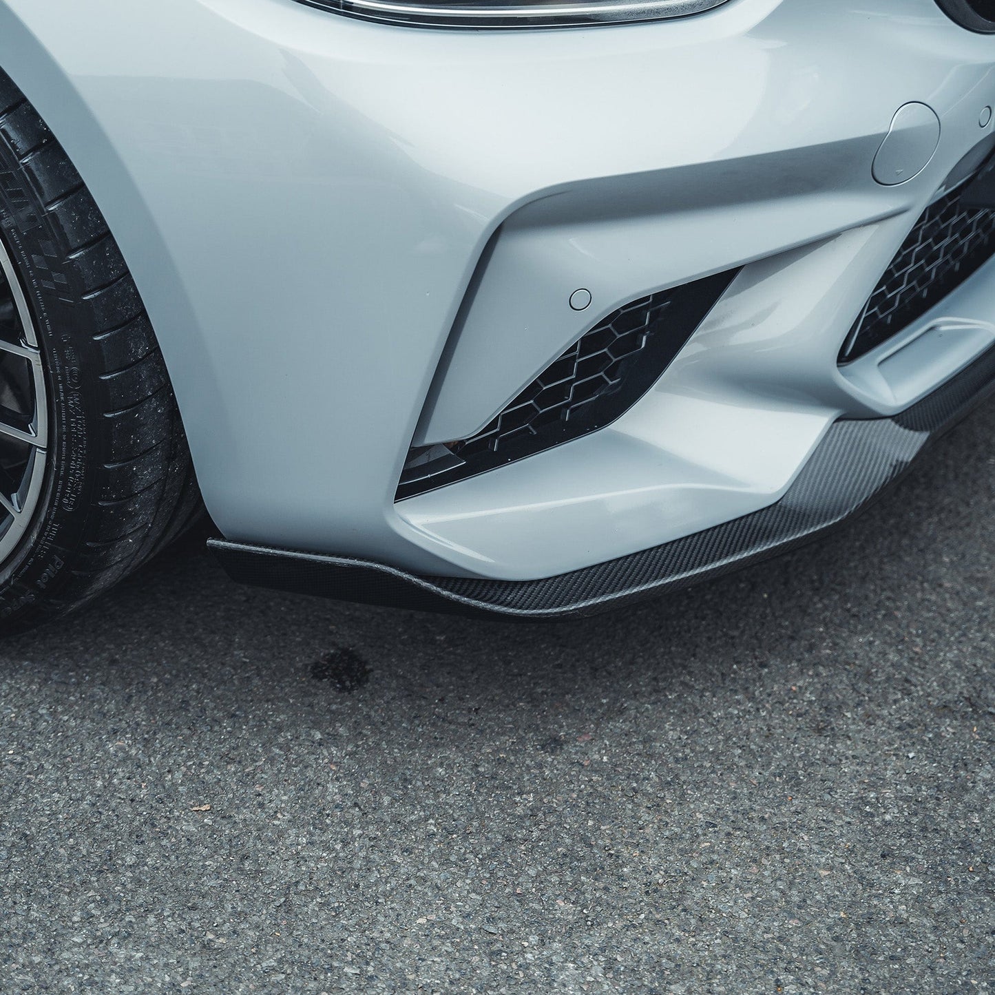 BMW M2 Competition F87 Complete Carbon Fiber/Fibre Body Kit – CS/Club Sport Style Aero Pack, M Performance Style – Front Splitter, Side Skirts, Diffuser, Spoiler – 2018-2021 (CT Carbon)