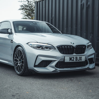 BMW M2 Competition F87 (2018+) Full Carbon Fibre/Fiber Body Kit – Complete Aero Kit: Front Splitter, Side Skirts, Rear Diffuser, Spoiler – CS/CSL