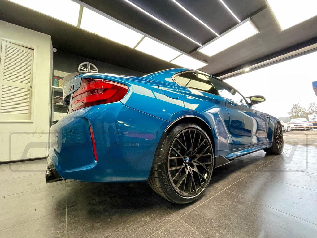 BMW M2 Competition F87 Carbon Fibre Body Kit – M Performance/MP Style Aero Pack by CT Carbon | Full Kit: Front Splitter/Lip, Side Skirts, Rear Diffuser, Boot/Trunk Spoiler – Real Carbon Fiber – Fits 2018+ M2C (S55) – OEM+ Exterior Upgrade