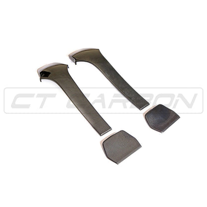 BMW M2/M2 Competition, M3, M4 (F87 F80 F82 F83) Carbon Fibre/Fiber Front Seat Back Trim Covers, Dry Carbon Backrest Rear Shell Panels, Gloss Overlay OEM+ Interior Upgrade, 2014-2021 F8X