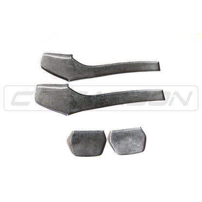 BMW M2/M2C, M3, M4 Carbon Fibre/Carbon Fiber Seat Back Covers - F87 F80 F82 F83 F8x - Rear Seat Shells & Backrest Overlays, Interior Carbon Trim, M Performance Style by CT Carbon (2014-2021)