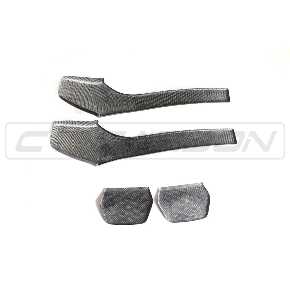 BMW M2/M2 Competition, M3, M4 (F87 F80 F82 F83) Carbon Fibre/Fiber Front Seat Back Trim Covers, Dry Carbon Backrest Rear Shell Panels, Gloss Overlay OEM+ Interior Upgrade, 2014-2021 F8X