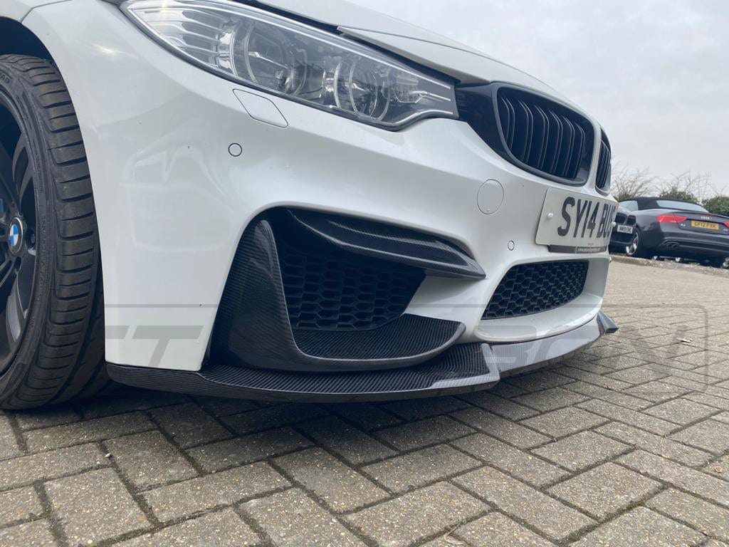 BMW M3 F80 Carbon Fibre/Fiber CS Style Body Kit – Full Exterior Aero Pack (Front Lip/Splitter, Side Skirts/Extensions, Rear Diffuser, Boot/Trunk Lip Spoiler) – Saloon/Sedan 2014–2020 – Gloss OE+ Fitment – CT Carbon