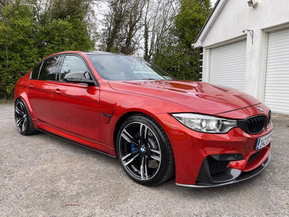 BMW M3 F80 2014-2020 Saloon/Sedan 4-Door Full Carbon Fibre/Fiber Body Kit – CT Carbon DTM & MP Style Aero Package: Front Lip Splitter, Side Skirts, V-Style Boot Spoiler, Rear Diffuser