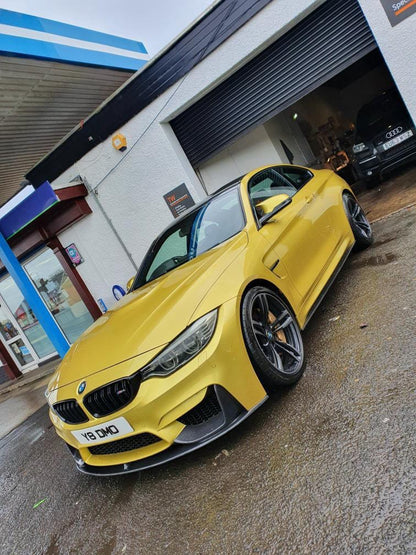 BMW M3 F80 2014-2020 Saloon/Sedan 4-Door Full Carbon Fibre/Fiber Body Kit – CT Carbon DTM & MP Style Aero Package: Front Lip Splitter, Side Skirts, V-Style Boot Spoiler, Rear Diffuser