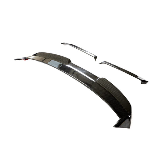 BMW M3 Touring G81 Rear Lip Spoiler / Tailgate Boot Wing (2021+) – Dry Pre-Preg Carbon Fiber/Fibre with Window Trim Add-On | Estate/Wagon Rear Blade | OEM+ Fitment | CT Design