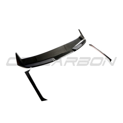 BMW M3 Touring G81 2021+ Carbon Fibre Rear Boot Lip Spoiler - CT Design Pre-Preg Dry Carbon Tailgate Lip, Rear Wing Extension with Add-On Window Trim - OEM Style Estate/Wagon Aero Upgrade