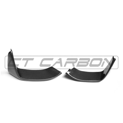 BMW M3/M4 F80 F82 F83 Carbon Fibre/Carbon Fiber Canards & Dive Planes - Front Bumper Fins, Winglets, Aero Flicks - M Performance MP Style F8X Canard Kit (2014-2020)