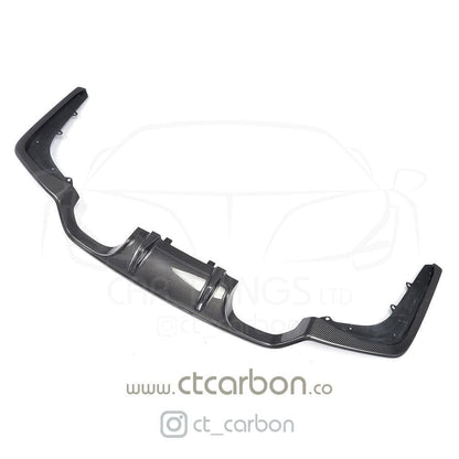 BMW M3/M4 F80 F82 F83 Carbon Fibre Rear Diffuser 3D Design - CT Carbon Rear Valance, Bumper Insert, Rear Splitter/Lip for F8x 2014-2020 saloon/coupe/convertible