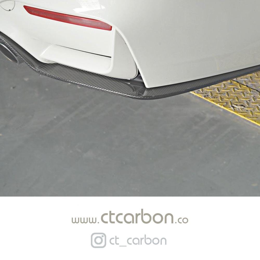 BMW M3/M4 F80 F82 F83 Carbon Fibre Rear Diffuser 3D Design - CT Carbon Rear Valance, Bumper Insert, Rear Splitter/Lip for F8x 2014-2020 saloon/coupe/convertible