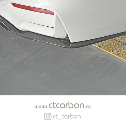 BMW M3/M4 F80 F82 F83 Carbon Fibre Rear Diffuser 3D Design - CT Carbon Rear Valance, Bumper Insert, Rear Splitter/Lip for F8x 2014-2020 saloon/coupe/convertible