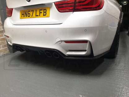 BMW M3/M4 F80 F82 F83 Carbon Fibre Rear Diffuser 3D Design - CT Carbon Rear Valance, Bumper Insert, Rear Splitter/Lip for F8x 2014-2020 saloon/coupe/convertible