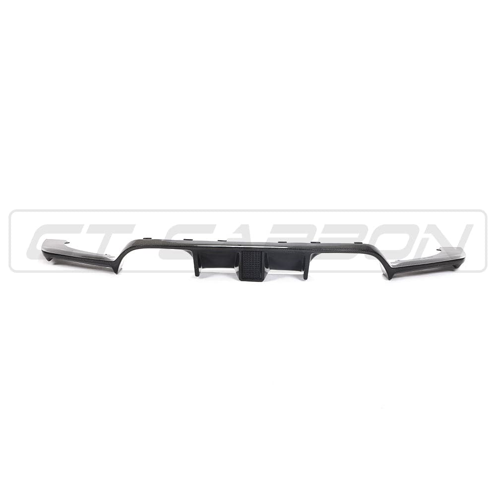 CT Carbon BMW M3/M4 F80 F82 F83 F8X Rear Diffuser & Rear Valance - DTM Light (Centre LED Brake Light) - Gloss Carbon Fibre (Carbon Fiber) Bumper Insert/Splitter 2014-2020