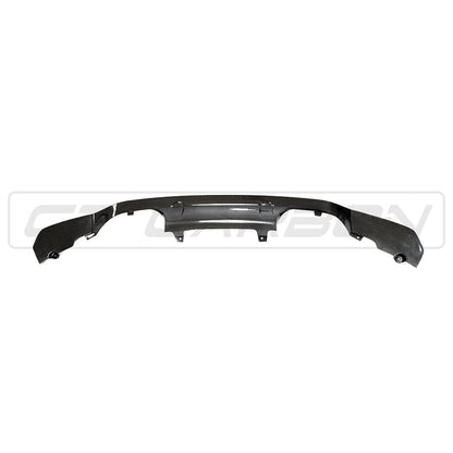 BMW M3/M4 F80 F82 F83 Carbon Fibre/Fiber Rear Diffuser PS Style – CT Carbon Gloss Rear Valance Splitter Rear Bumper Diffuser/Insert F8X (2014-2020) | Rear Lower Spoiler/Lip | OEM Fitment | Performance Aero Trim | Rear Skirt