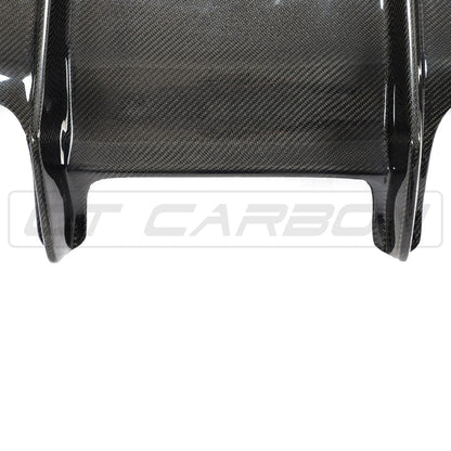 BMW M3/M4 F80 F82 F83 (F8X) PS Style Carbon Fibre/Fiber Rear Diffuser – Rear Valance Splitter Lip 2014–2020 | CT Carbon Rear Bumper Insert Aero Upgrade