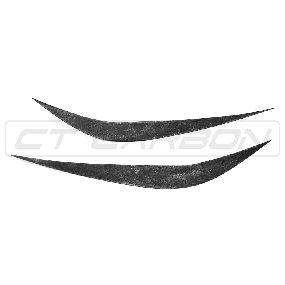 BMW M3/M4 F80 F82 F83 (F8X) Carbon Fibre/Fiber Headlight Eyelids Eyebrows Covers – M Performance Style Light Brows 2014-2020 | CT Carbon Headlamp Trim